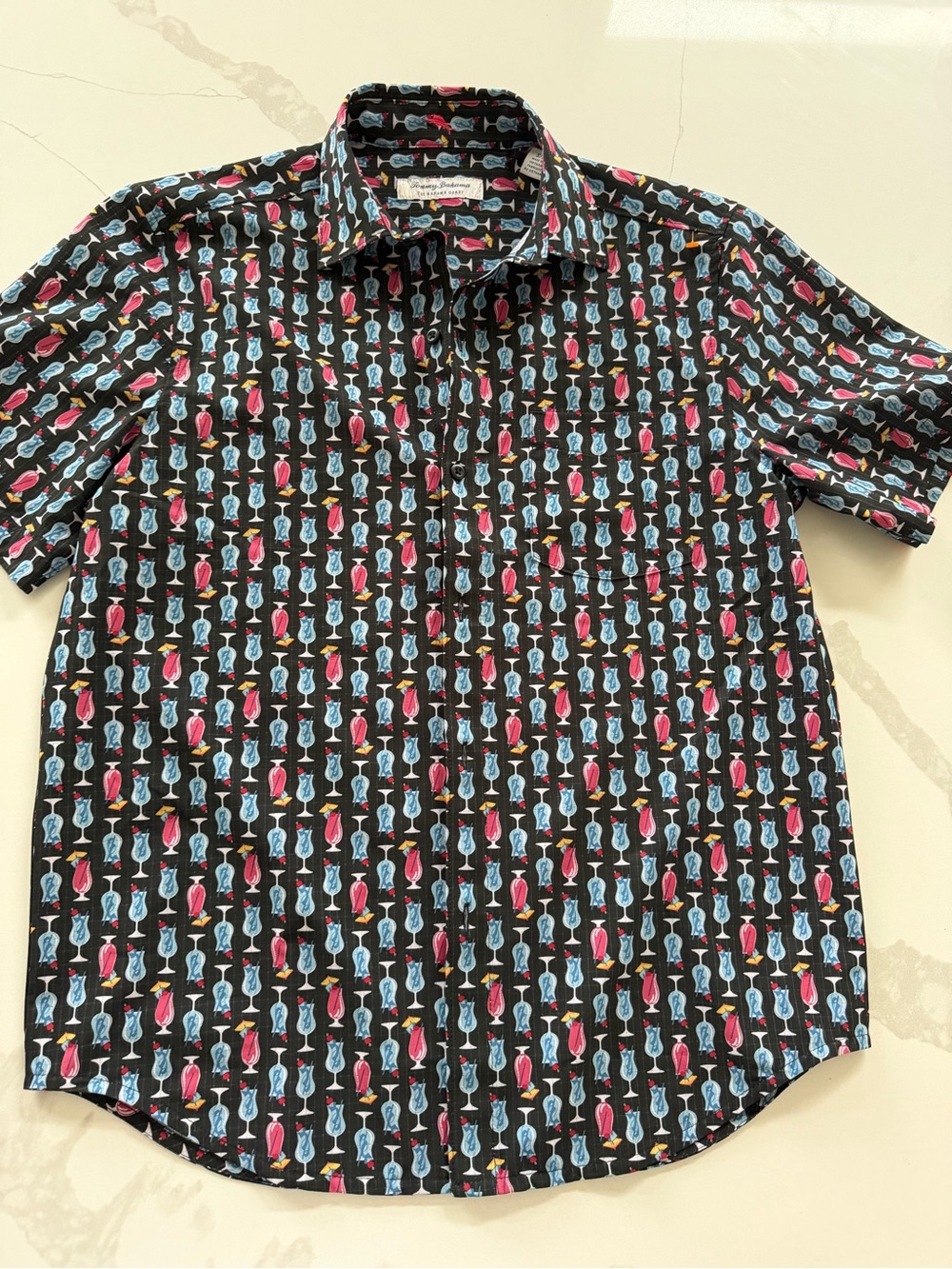 Tommy Bahama men’s  Bahama coast cocktail time camp shirt breathable size Small
